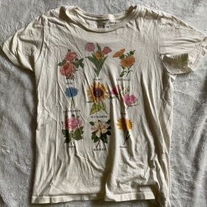Floral graphic t shirt